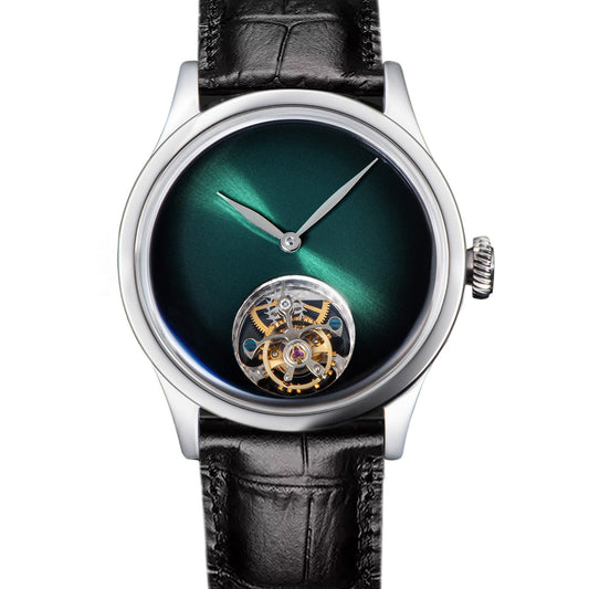 Tourbillon Master SU8000MSBL Stainless Steel Case Green Dial