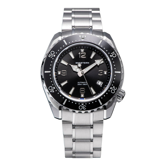 Seestern 416 Professional Diver Watch S416BK Black Dial