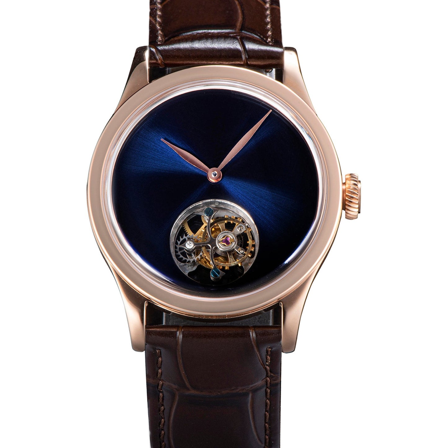 Tourbillon Master SU8000MRBL Rose Gold Case Blue Dial