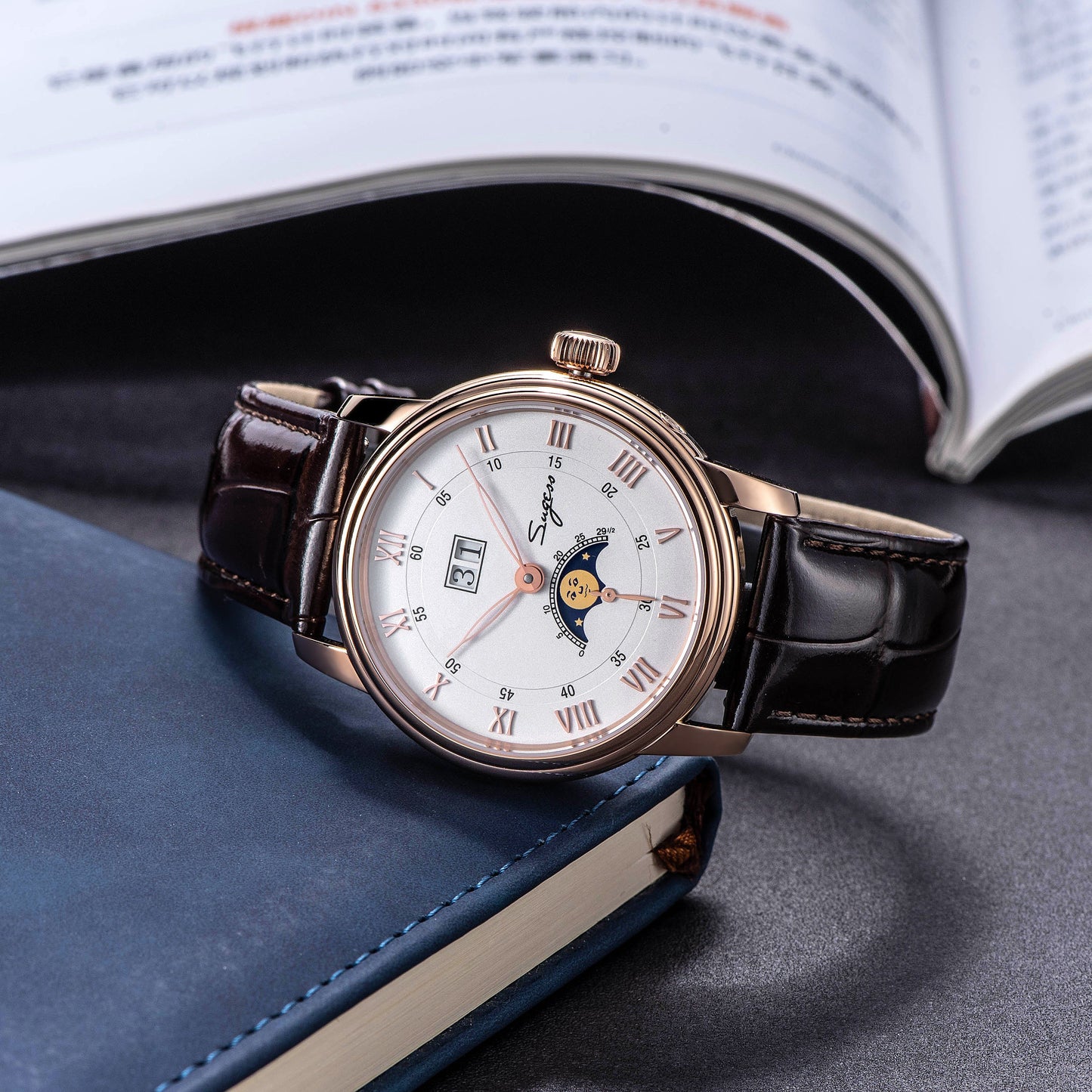 MoonPhase Master 437 Moon Phase Automatic Rose Gold