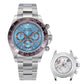 Automatic Chronograph 418-2 Ice Blue Dial Ceramic Bezel Professional