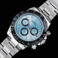Top Chronometer Ice Blue Ceramic Bezel Chronograph SU004DAY